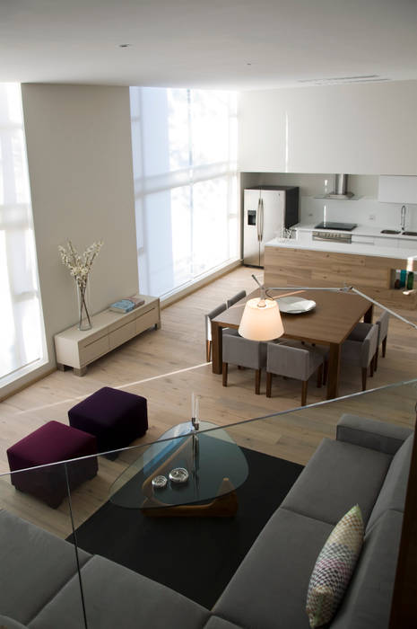 Loft2, Basch Arquitectos Basch Arquitectos Scandinavian style dining room Wood Wood effect