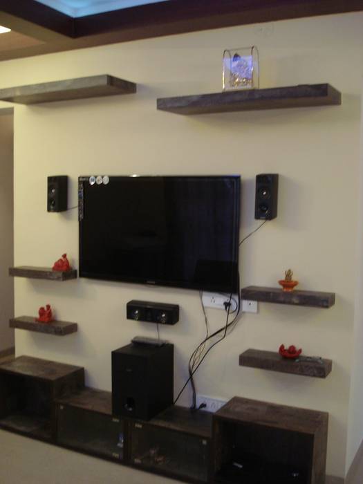 TV unit DS DESIGN STUDIO Modern living room Television,Shelving,Home appliance,Wood,Shelf,Interior design,Living room,Television set,Flooring,Floor