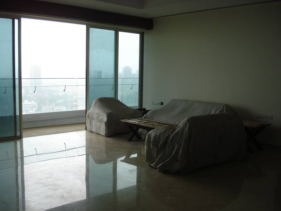 Private Apartment in Mumbai - 2300 sq. ft., DS DESIGN STUDIO DS DESIGN STUDIO Minimalist living room Sofas & armchairs