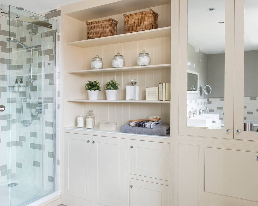 Storage Wall Workshop Interiors Classic style bathroom