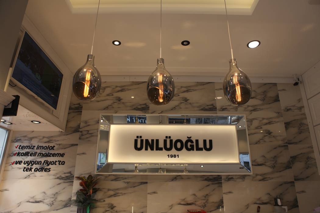 Ünlüoğlu Merve Demirel Interiors Ticari alanlar Granit Yeme & İçme