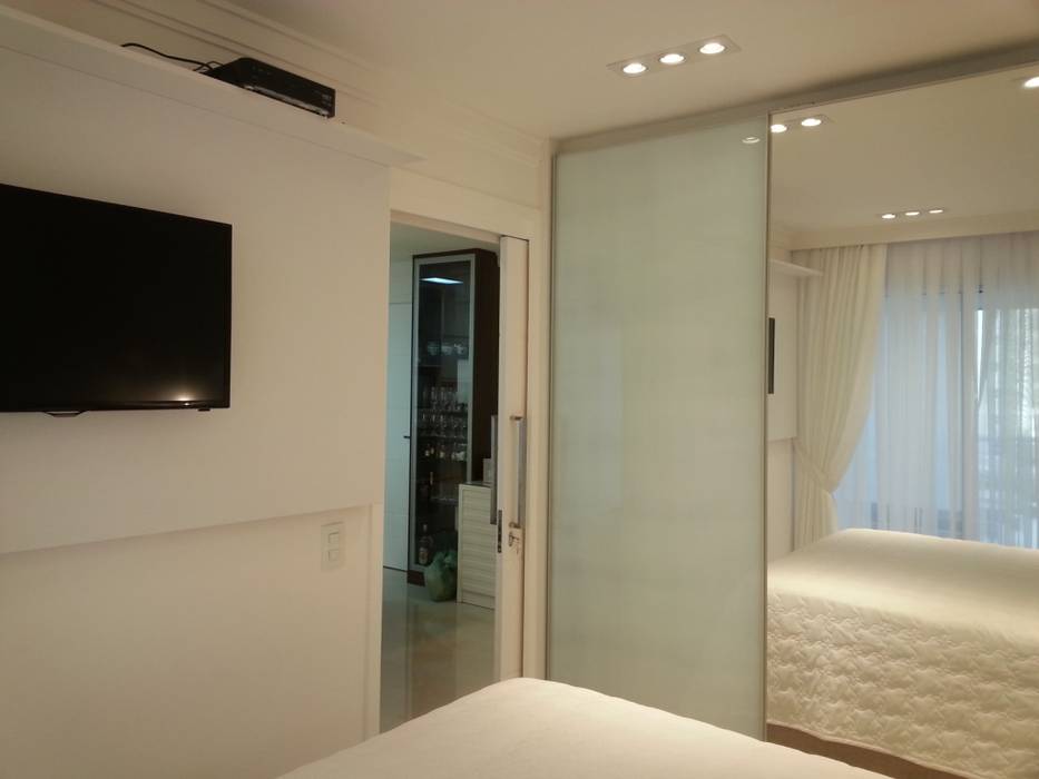 Apartamento Campo Belo, Condecorar Arquitetura e Interiores Condecorar Arquitetura e Interiores Modern style bedroom