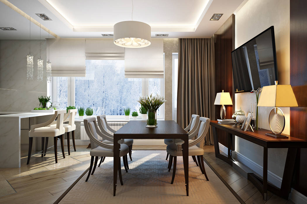 Таунхаус в г.Краснодар, Design Studio Details Design Studio Details Dining room