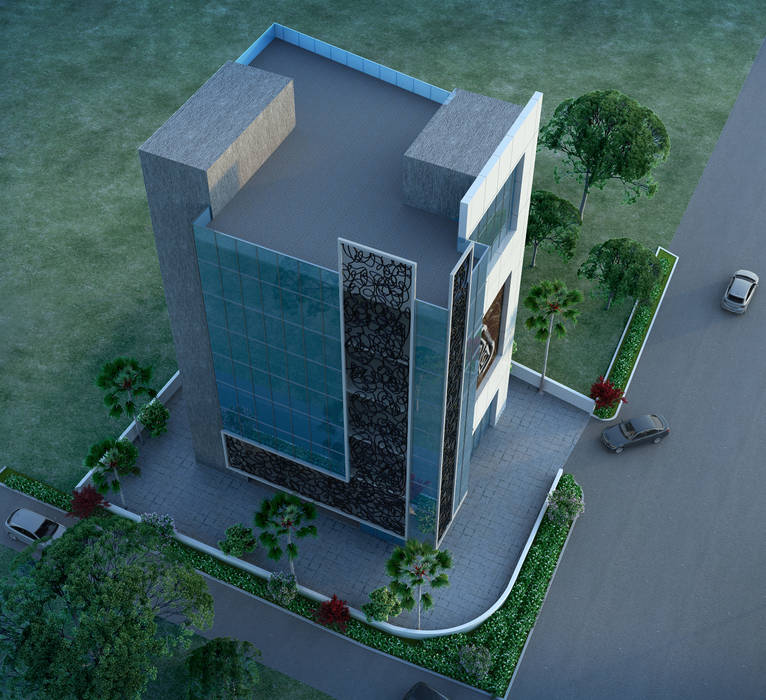 Office Building - Competition, Sthaptya Vishwa Project Consultants Sthaptya Vishwa Project Consultants Commercial spaces Office buildings