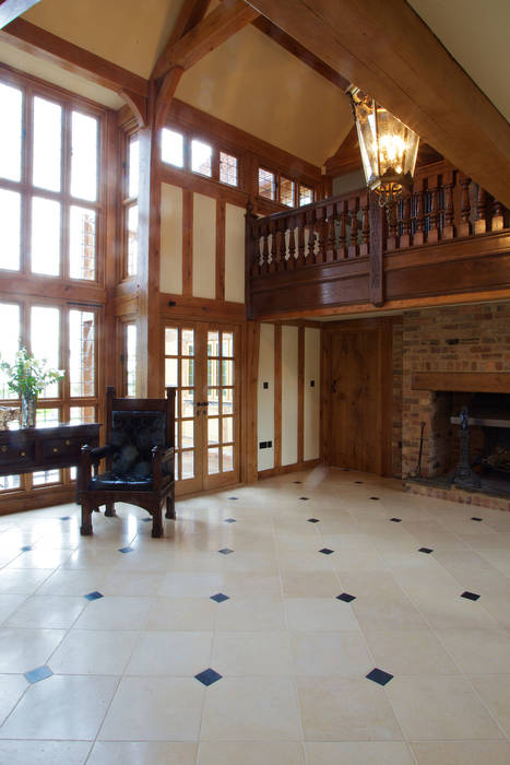 Lincolnshire Limestone Flooring With A Artisan Aged Finish From