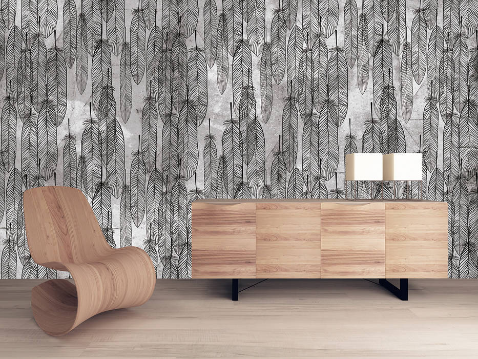 murale od House Frame, Wzorywidze.pl Wzorywidze.pl Eclectic walls & floors Wallpaper