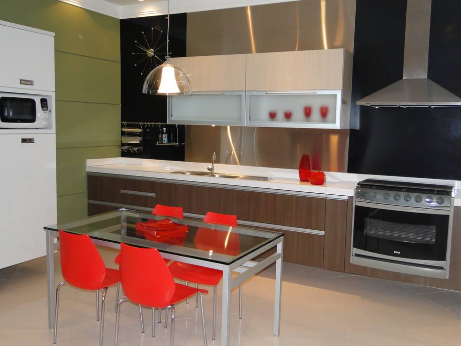 Cozinha, Studio Dellas Interior Design Studio Dellas Interior Design Dapur Modern