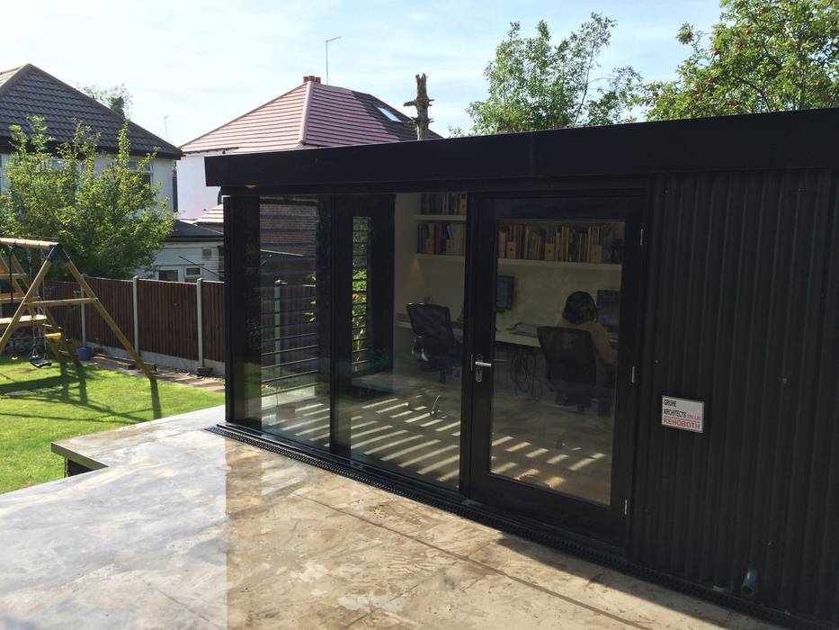 Garden Office, Gruhe Architects Gruhe Architects Moderne studeerkamer