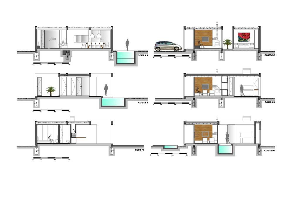 Proyecto, VISMARACORSI ARQUITECTOS VISMARACORSI ARQUITECTOS Casas estilo moderno: ideas, arquitectura e imágenes