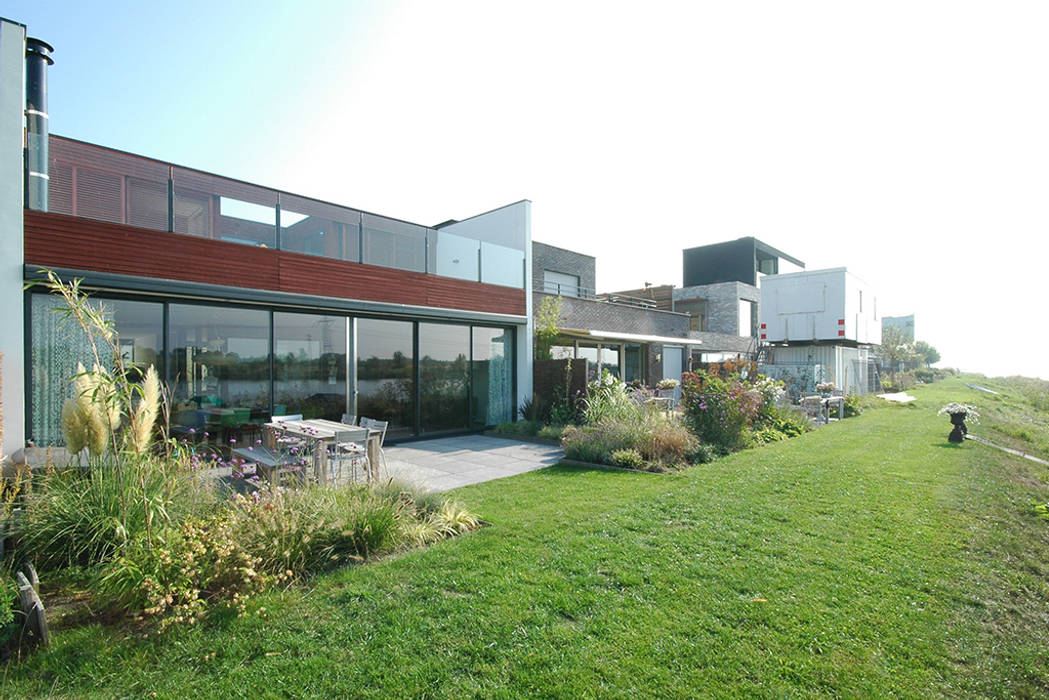 Villa de Waard Mensink, IJburg Amstrdam, KENK architecten KENK architecten 現代房屋設計點子、靈感 & 圖片