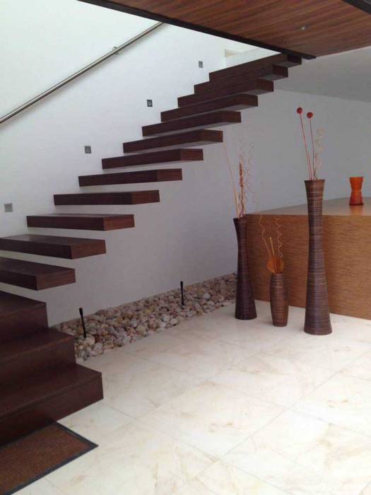 homify Modern corridor, hallway & stairs