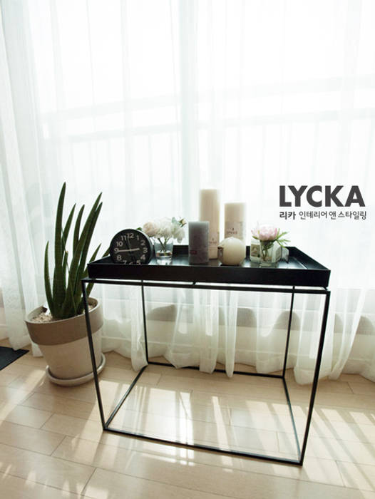 내추럴 스타일 인테리어 역삼그레이튼아파트, LYCKA interior & styling LYCKA interior & styling 스칸디나비아 거실