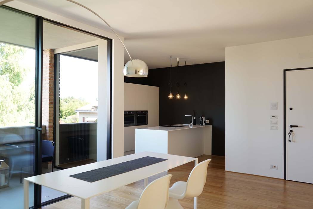 Appartamento D+P, Andrea Gaio Design Andrea Gaio Design Moderne eetkamers