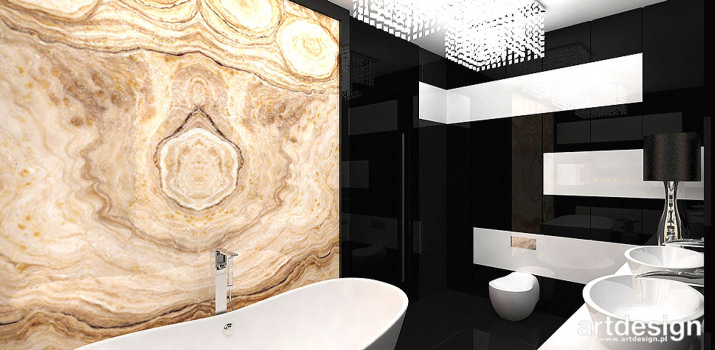 ANGEL WINGS | wnętrza luksusowego apartamentu, ARTDESIGN architektura wnętrz ARTDESIGN architektura wnętrz Modern bathroom