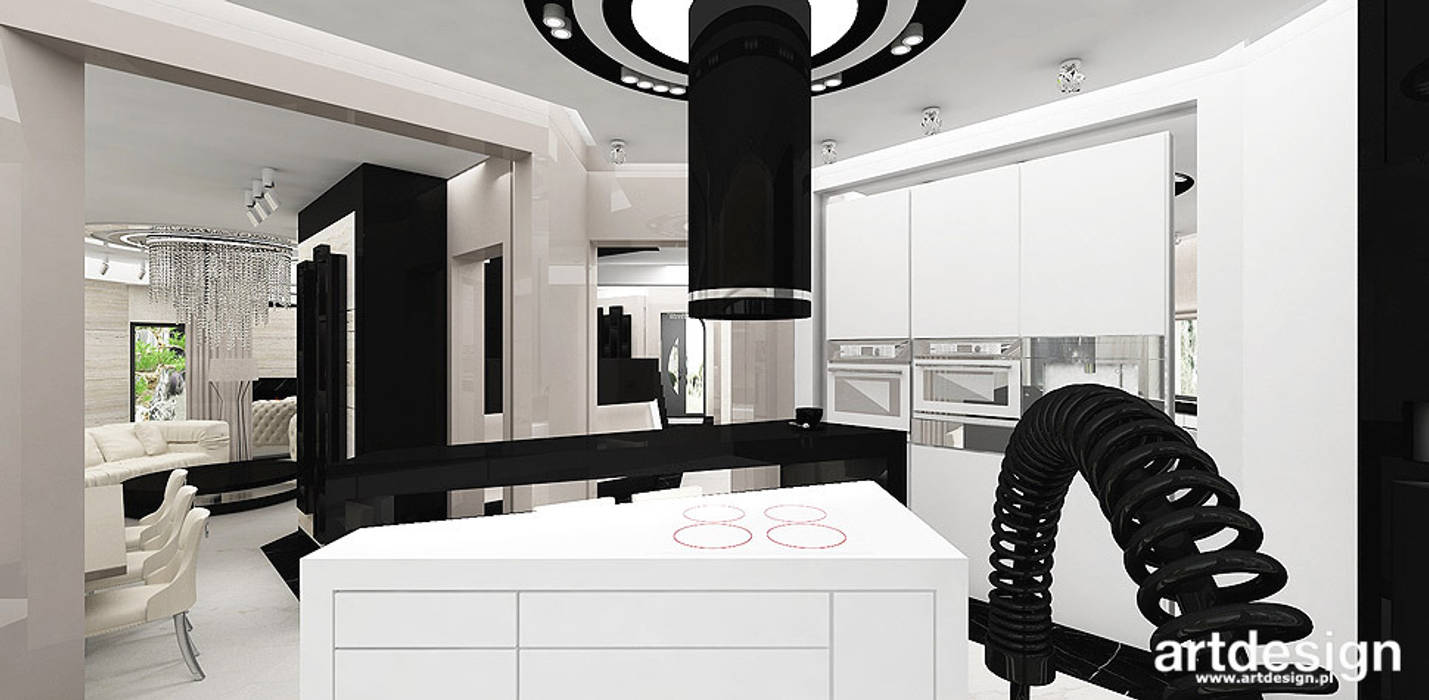 RARIANT BEAUTY | projekt wnętrz domu, ARTDESIGN architektura wnętrz ARTDESIGN architektura wnętrz Cocinas de estilo moderno
