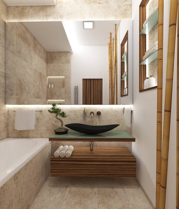 Badezimmer FUJI Perfecto design Moderne Badezimmer Beige