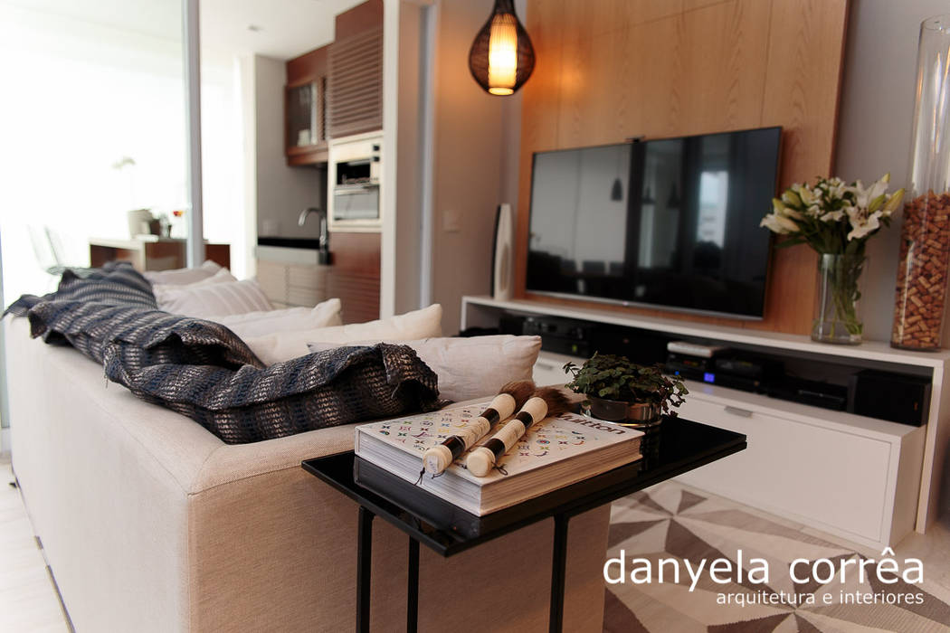 Apartamento, Danyela Corrêa Danyela Corrêa ห้องนั่งเล่น