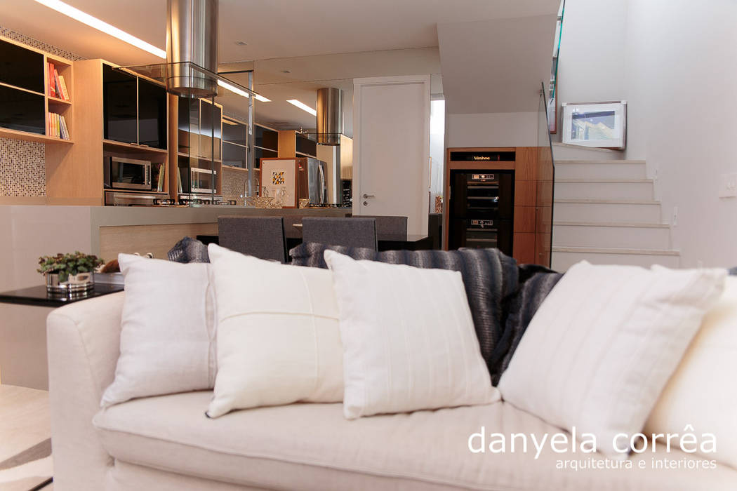 Apartamento, Danyela Corrêa Danyela Corrêa ห้องนั่งเล่น