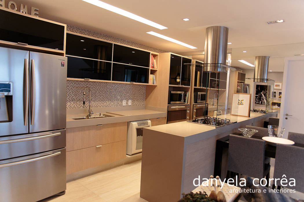 Apartamento, Danyela Corrêa Danyela Corrêa ห้องครัว