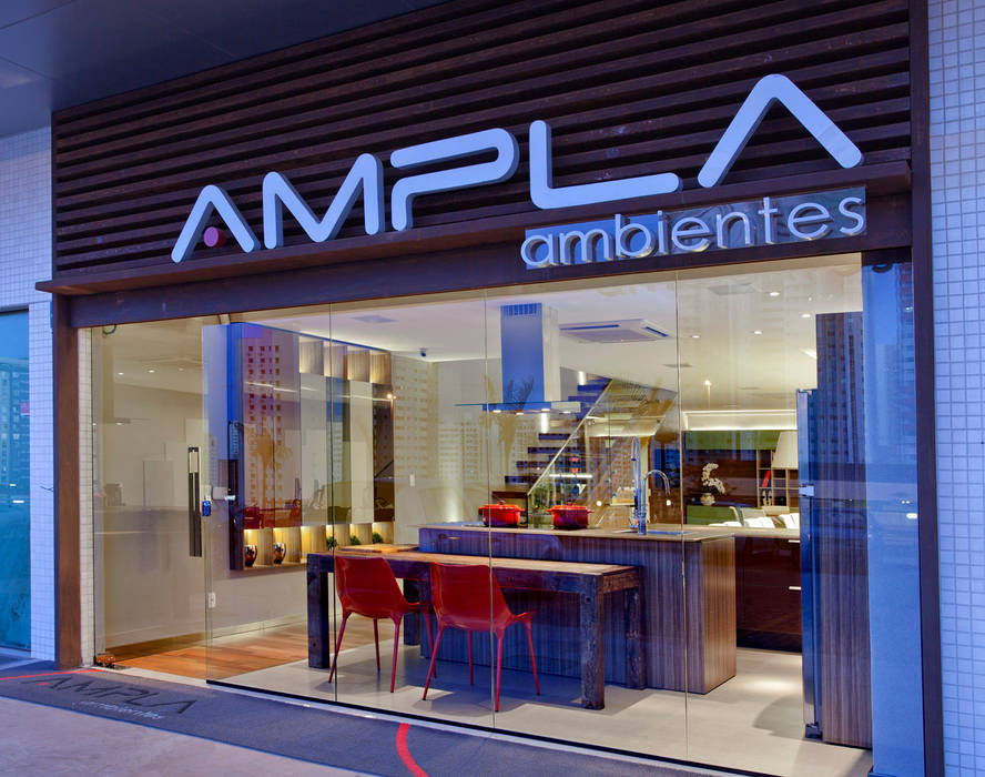 Showroom, Ampla Ambientes Ampla Ambientes Espaços comerciais Escritório e loja