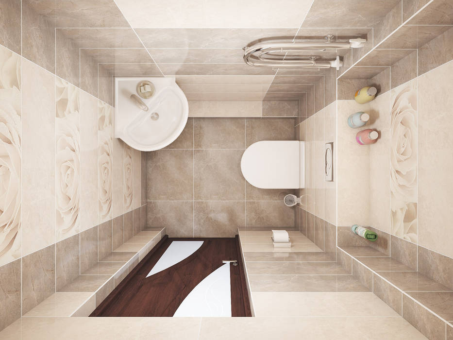 Дизайн проект дома - 2 этаж - 106,9 м2, Artstyle Artstyle Ванная комната в эклектичном стиле
