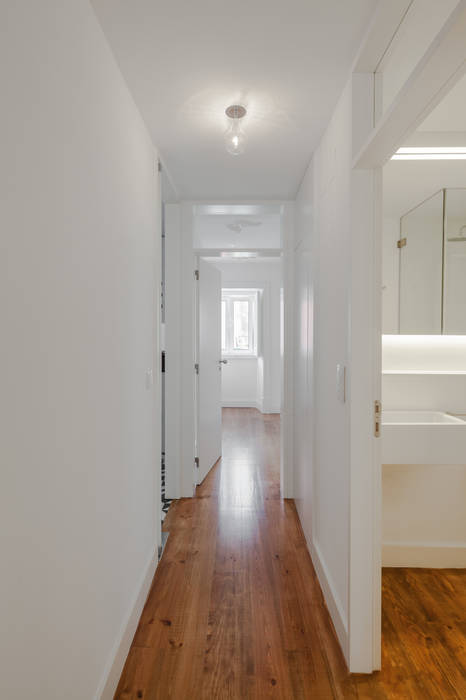 Apartamento São Caetano, VSS ARQ VSS ARQ Pasillos, vestíbulos y escaleras de estilo minimalista