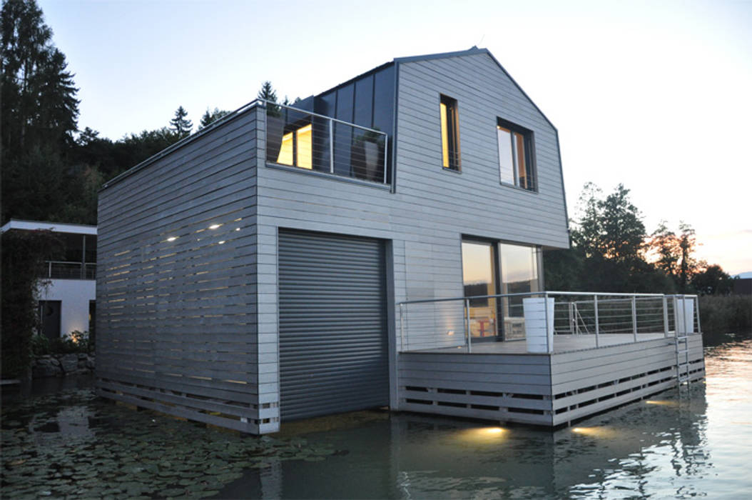 Haus am See kilian gartner architektur Moderne Häuser Holz Holznachbildung
