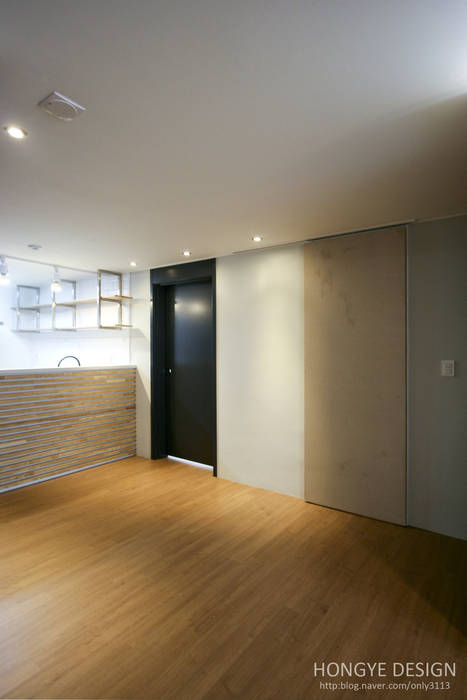 인더스트리얼 느낌의 30평 아파트 인테리어, 홍예디자인 홍예디자인 인더스트리얼 주방