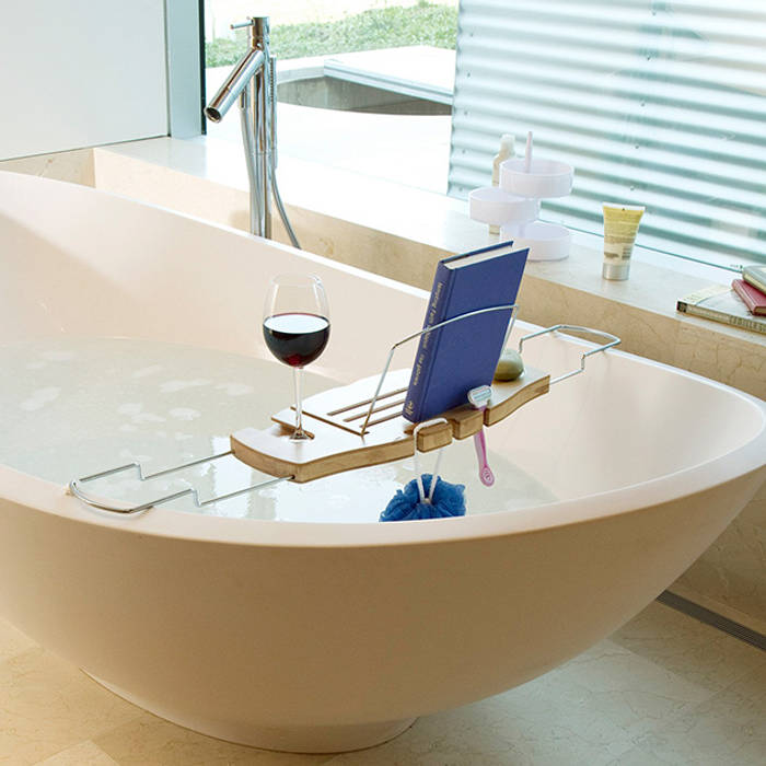 Plateau pour baignoire IdéeCadeau.fr Salle de bain classique Bois Effet bois Baignoires & douches