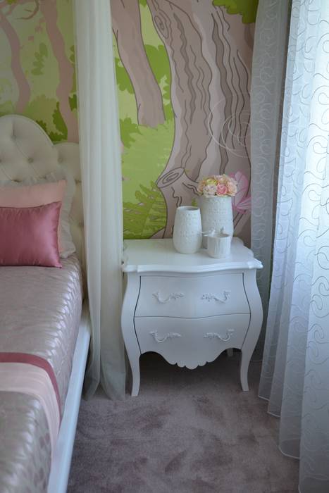 Projeto e Decoração - Quarto Princesa, Detalhes & Design Detalhes & Design Dormitorios infantiles de estilo moderno