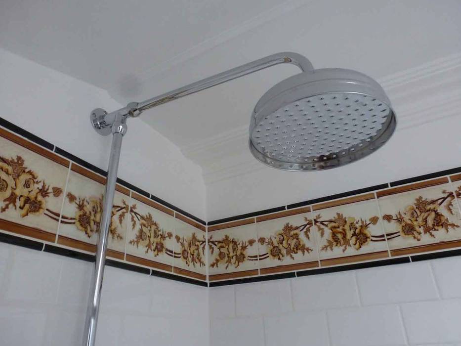 Converting Out Building into Shower Room Paul D'Amico Remodels Klasik Banyo