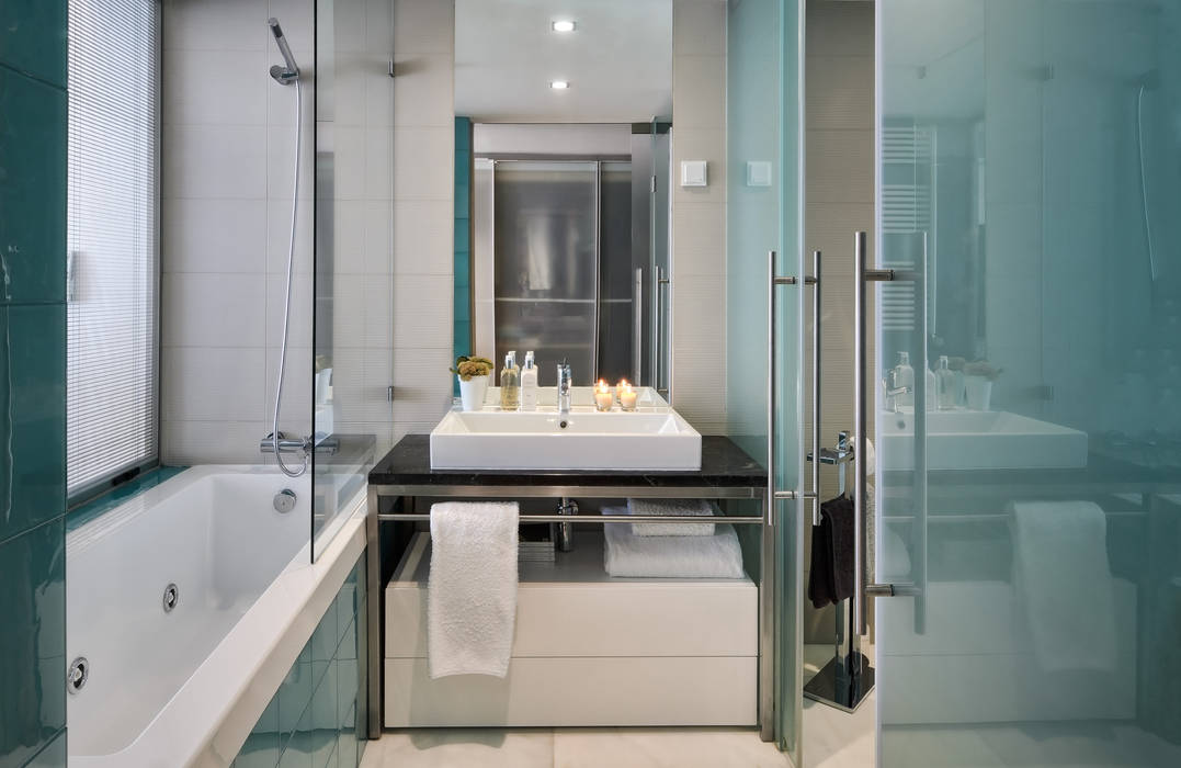 Apartamento Cascais, Silvia Costa | Arquitectura de Interiores Silvia Costa | Arquitectura de Interiores ห้องน้ำ