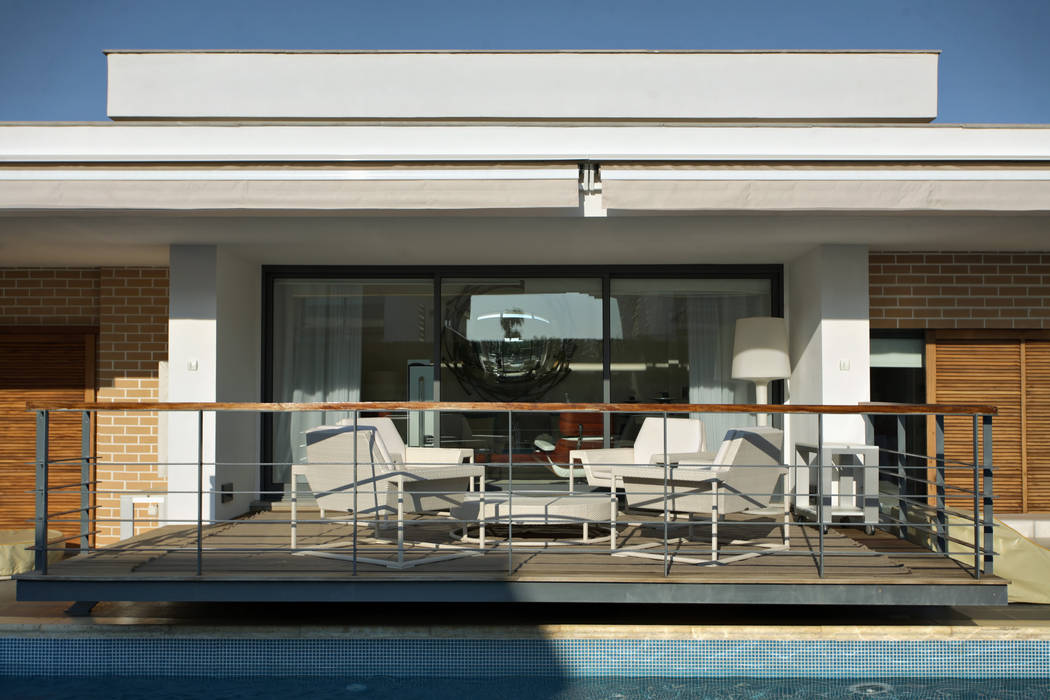 Terrazza in stile  di Silvia Costa |  Arquitectura de Interiores, Moderno   