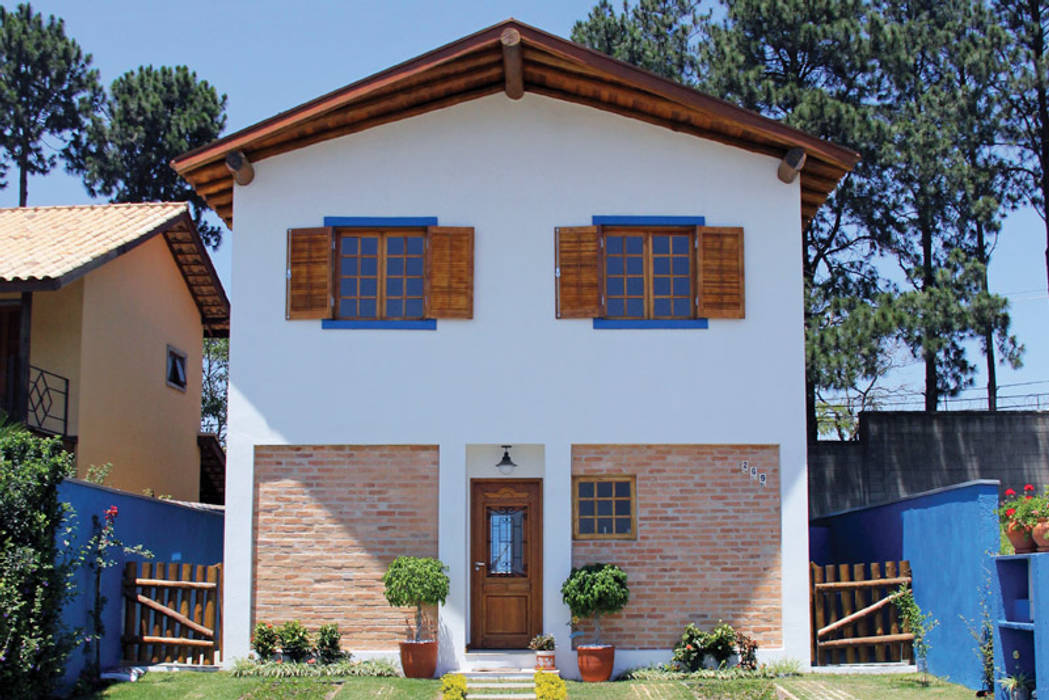 Casa Simples e Confortável, RAC ARQUITETURA RAC ARQUITETURA Rustic style house Bricks