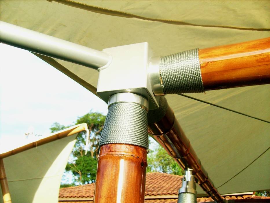 Eco Tenda, BAMBU CARBONO ZERO BAMBU CARBONO ZERO Vườn phong cách mộc mạc