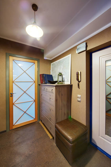 Дом дизайнера, Порядок вещей - дизайн-бюро Порядок вещей - дизайн-бюро Rustic style corridor, hallway & stairs