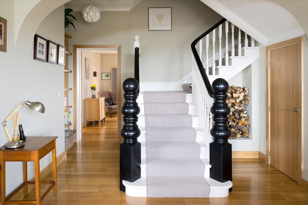 The Links, Whitley Bay, xsite architecture LLP xsite architecture LLP Modern corridor, hallway & stairs