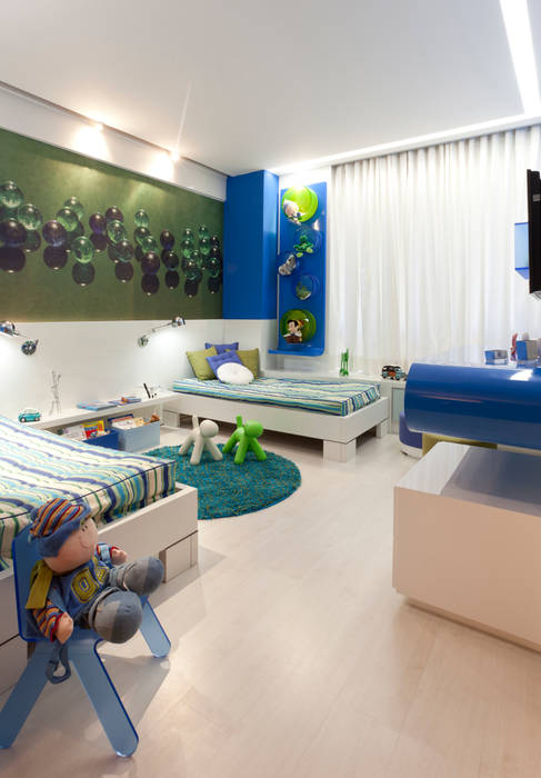 Casa Cor Minas - Quarto dos Netos, Interiores Iara Santos Interiores Iara Santos Nursery/kid’s room