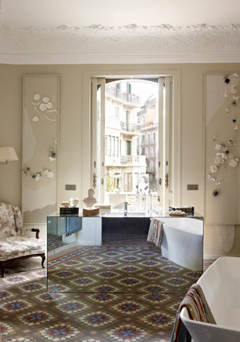 Suite Single - Barcelona, Fontini Fontini Livings modernos: Ideas, imágenes y decoración