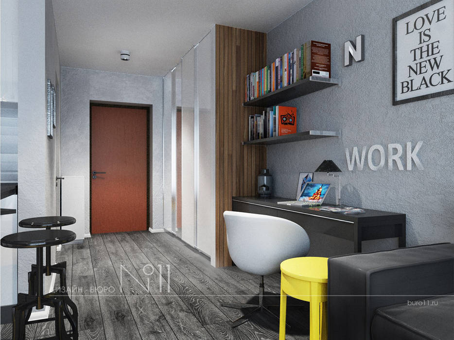 Industrial style living room by Дизайн-бюро № 11 Industrial