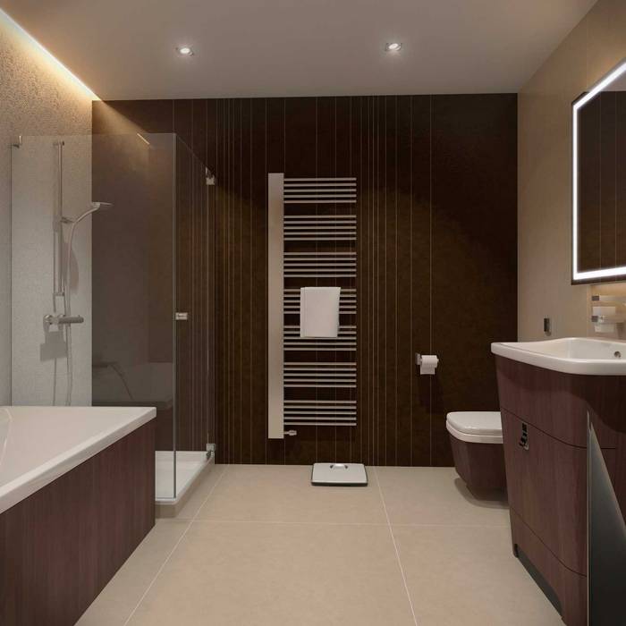 Гауди, Address Address Ванная комната в стиле минимализм