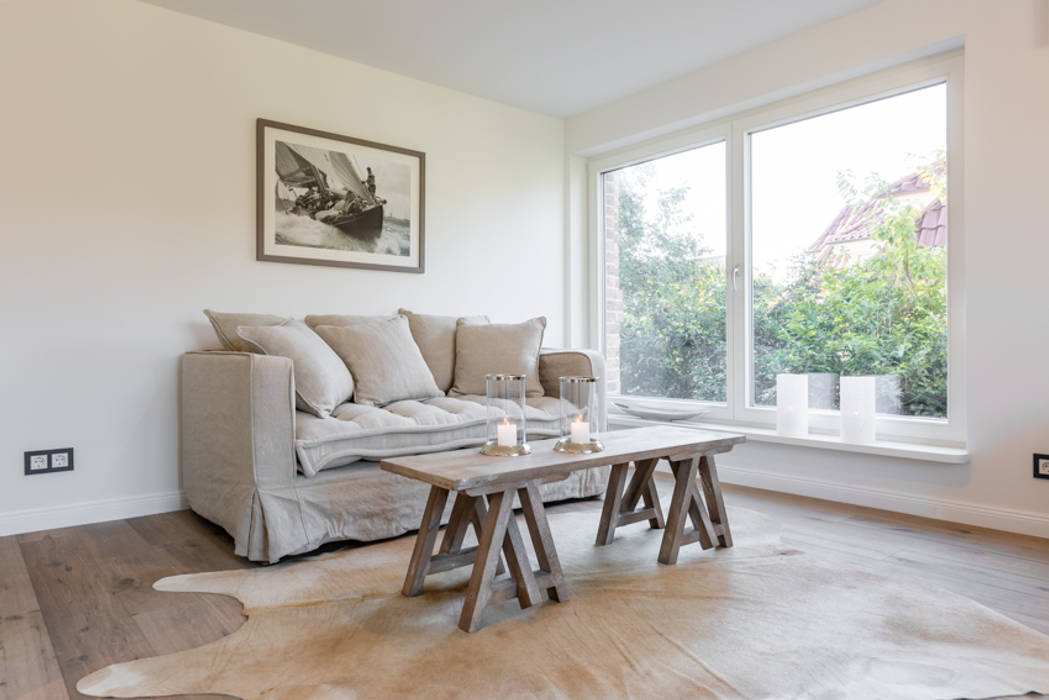 Homestaging Musterwohnung auf Sylt, Immofoto-Sylt Immofoto-Sylt Salones de estilo rural