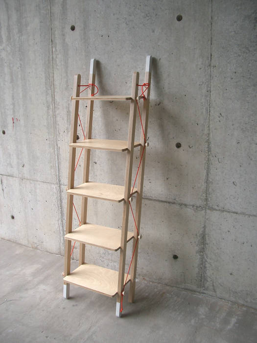 LADDER RACK - Single, abode Co., Ltd. abode Co., Ltd. Living room Shelves