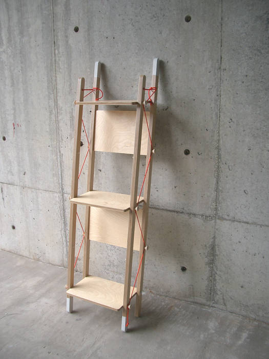 LADDER RACK - Single, abode Co., Ltd. abode Co., Ltd. Soggiorno minimalista Scaffali