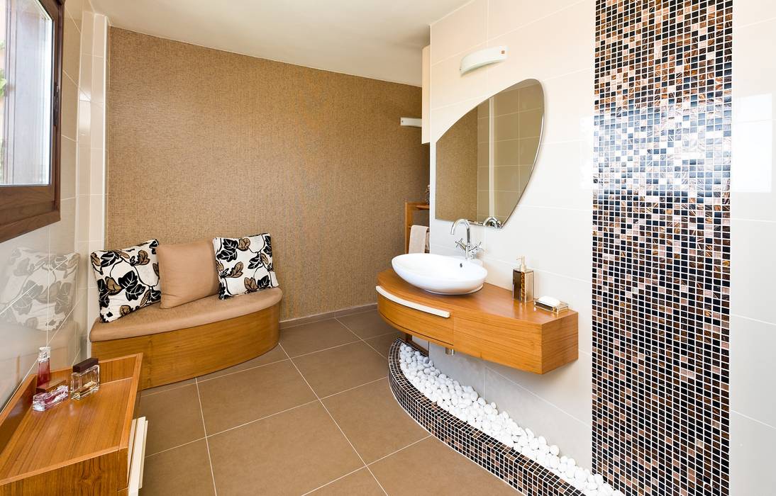 Bathroom / Girne / Cyprus, Şölen Üstüner İç mimarlık Şölen Üstüner İç mimarlık Modern bathroom