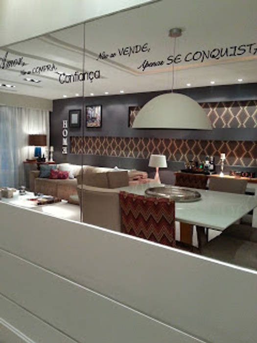 Detalhes da sala de jantar. Lucio Nocito Arquitetura e Design de Interiores Salas de jantar modernas