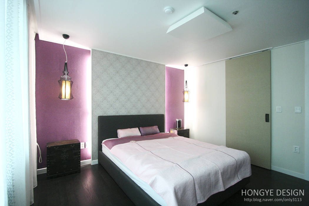 고가구의 적절한 배치, 오리엔탈 느낌의 32py 인테리어, 홍예디자인 홍예디자인 Asian style bedroom