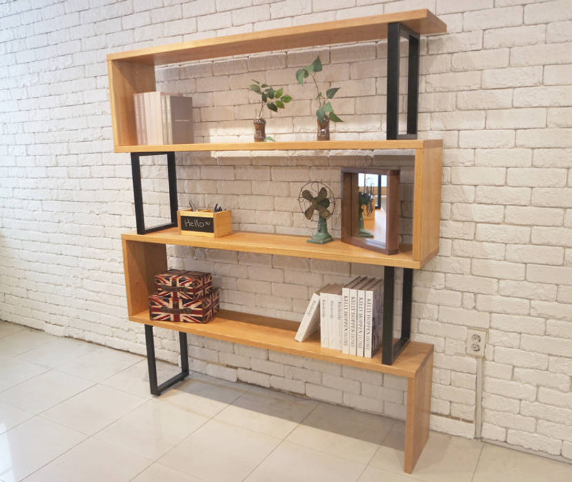Line bookchest , Design-namu Design-namu 现代客厅設計點子、靈感 & 圖片 書櫃
