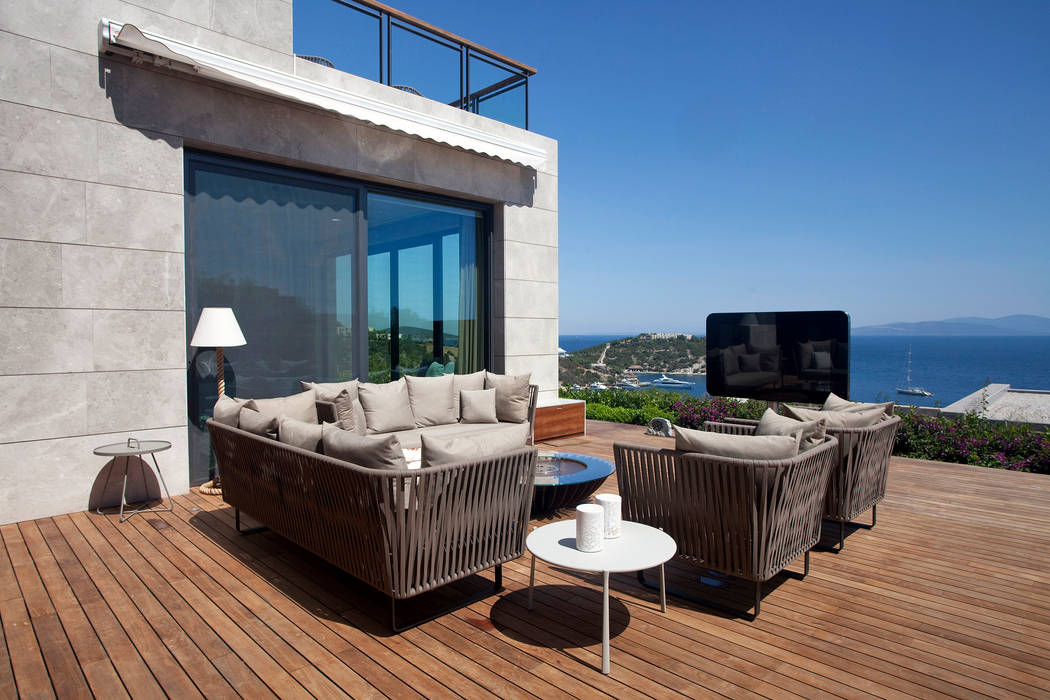 PRIVATE VILLA - MANDARIN ORIENTAL RESORT, TURKEY, GlammFire GlammFire Modern balcony, veranda & terrace Accessories & decoration