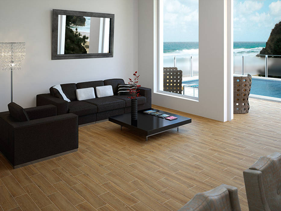 Colorado Secuoya Wood Effect Porcelain Tile The London Tile Co. Rustic style walls & floors Tiles